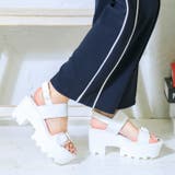 ホワイトスムース | 厚底ダブルベルトサンダル | attagirl