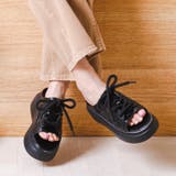 スニーカーソールレースアップサンダル | attagirl  | 詳細画像12 