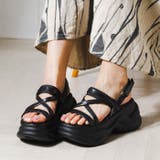 ブラックスムース | 厚底コードサンダル | attagirl