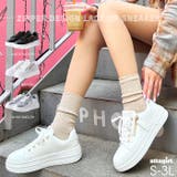 ジッパーデザインレースアップスニーカー | attagirl | 詳細画像1