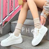 ホワイトスムース | ジッパーデザインレースアップスニーカー | attagirl
