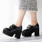 10cmヒール 厚底プラットフォームビジューベルトブーティー | attagirl  | 詳細画像16 