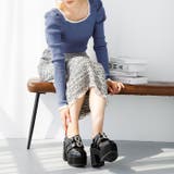 10cmヒール 厚底プラットフォームビジューベルトブーティー | attagirl  | 詳細画像26 