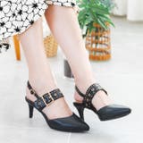 6cmヒールスリングバックスタッズパンプス | attagirl  | 詳細画像13 