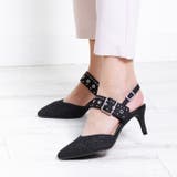 6cmヒールスリングバックスタッズパンプス | attagirl  | 詳細画像47 