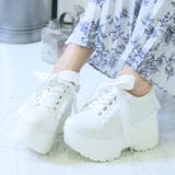 ホワイトスムース | 厚底フリルスニーカー | attagirl