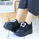 厚底ビジューバックルスニーカー | attagirl | 詳細画像32