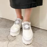 厚底ビジューバックルスニーカー | attagirl | 詳細画像59