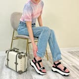 厚底パールバックルスポーツサンダル | attagirl | 詳細画像33