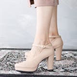 9cmチャンキーヒールラウンドトゥストラップパンプス | attagirl | 詳細画像69