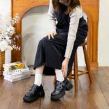 厚底ダブルストラップローファー | attagirl | 詳細画像25