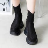 厚底スニーカーソールストレッチブーツ | attagirl  | 詳細画像15 