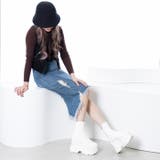 厚底スニーカーソールストレッチブーツ | attagirl  | 詳細画像26 