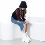 厚底スニーカーソールストレッチブーツ | attagirl  | 詳細画像27 