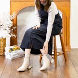 メタルラインヒールツイードブーツ | attagirl  | 詳細画像31 