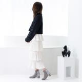 メタルラインヒールツイードブーツ | attagirl  | 詳細画像35 