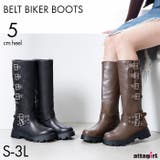 ベルトデザインバイカーブーツ | attagirl  | 詳細画像1 