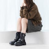 レースアップダブルベルトブーツ | attagirl  | 詳細画像13 