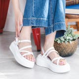 厚底ナローストラップサンダル | attagirl | 詳細画像14