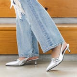 シルバースムース | バックベルトミュールパンプス | attagirl