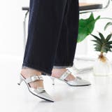 シルバースムース | ベルトミュールパンプス | attagirl