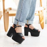 ブラックスムース | 厚底ボリュームソールサンダル | attagirl