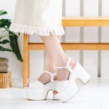 ホワイトスムース | 厚底ボリュームソールサンダル | attagirl