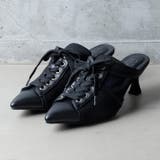 レースアップミュールパンプス | attagirl  | 詳細画像2 