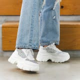 ホワイトグリッター | 厚底グリッタースニーカー | attagirl