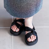 ブラックスムース | クロスベルトミュールサンダル | attagirl 