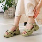 グリーンスムース | クロスストラップサンダル | attagirl 