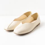 Vカットアシンメトリーフラットシューズ | attagirl  | 詳細画像3 