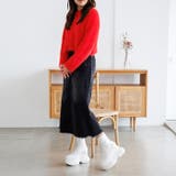 厚底スニーカーソールストレッチブーツ | attagirl  | 詳細画像23 