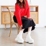 厚底スニーカーソールストレッチブーツ | attagirl  | 詳細画像24 