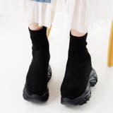 厚底スニーカーソールストレッチブーツ | attagirl  | 詳細画像25 