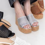 メッシュ編みウェッジミュールサンダル | attagirl  | 詳細画像10 