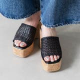 メッシュ編みウェッジミュールサンダル | attagirl  | 詳細画像11 