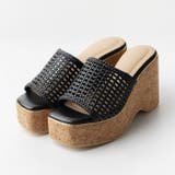 メッシュ編みウェッジミュールサンダル | attagirl  | 詳細画像2 