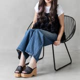 メッシュ編みウェッジミュールサンダル | attagirl  | 詳細画像22 