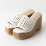 メッシュ編みウェッジミュールサンダル | attagirl  | 詳細画像3 