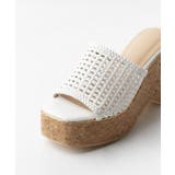 メッシュ編みウェッジミュールサンダル | attagirl  | 詳細画像6 