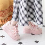 厚底ダブルリボンフリルスニーカー | attagirl  | 詳細画像14 