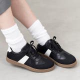 ブラックスムース | サイドラインスニーカー | attagirl 