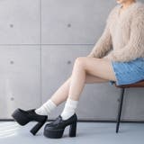 【新色登場】11cm ハイヒール プラットフォーム ローファー | attagirl | 詳細画像26