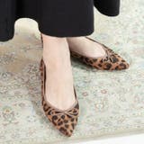 レオパード | ポインテッドトゥリボンフラットシューズ | attagirl 