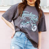 グレー | オーバーサイズバイクプリントTシャツ | attagirl 