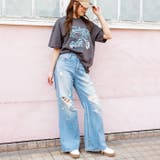 オーバーサイズバイクプリントTシャツ | attagirl  | 詳細画像8 