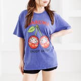 ウォッシュ加工オーバーサイズダルマプリントTシャツ | attagirl  | 詳細画像13 