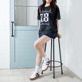 ウォッシュ加工オーバーサイズナンバープリントTシャツ | attagirl  | 詳細画像10 