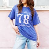 ウォッシュ加工オーバーサイズナンバープリントTシャツ | attagirl  | 詳細画像14 
